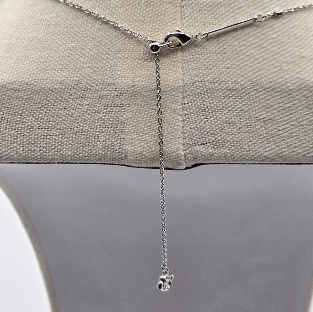 KENDRA SCOTT Initial D Rhodium Over Brass Necklace